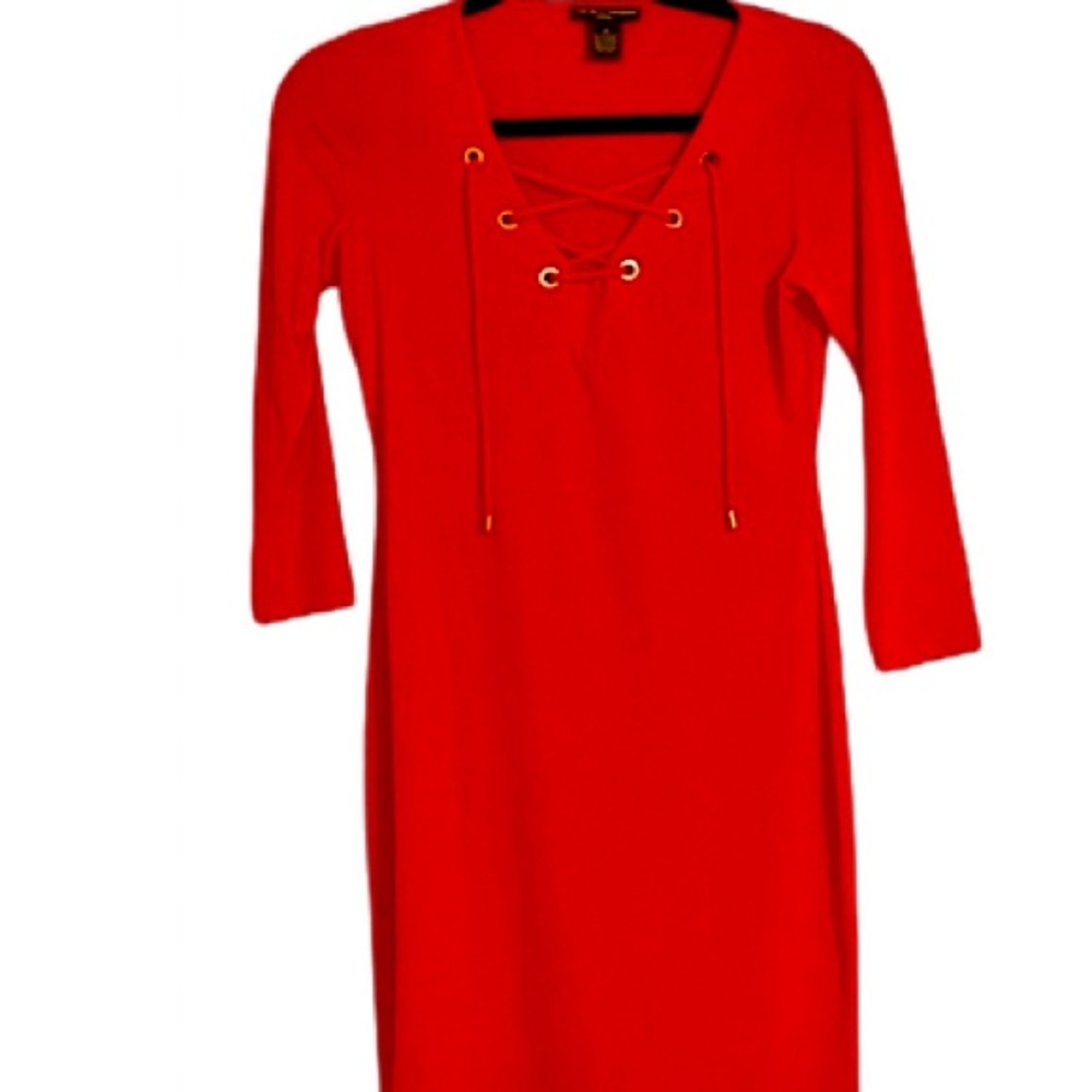 Chelsea & Theodore - summer orange dress - NWOT.  Size XS.